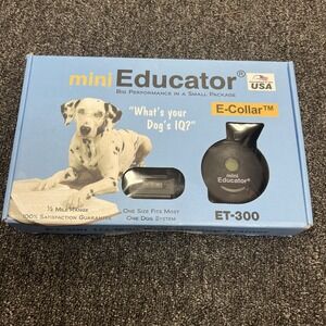 Mini Educator E-Collar Off Leash Dog Remote Training 1/2 Mile Range Black ET-300